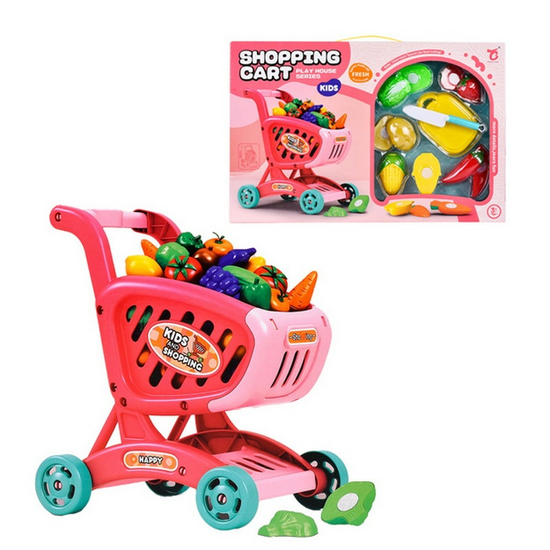 Carro Supermercado Juguete con Accesorios de Comida – Niños 3+