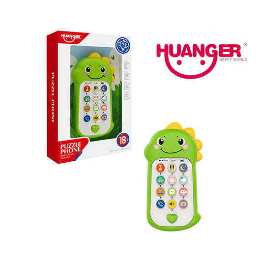 Teléfono Interactivo Dino Puzzle Phone Animales Huanger