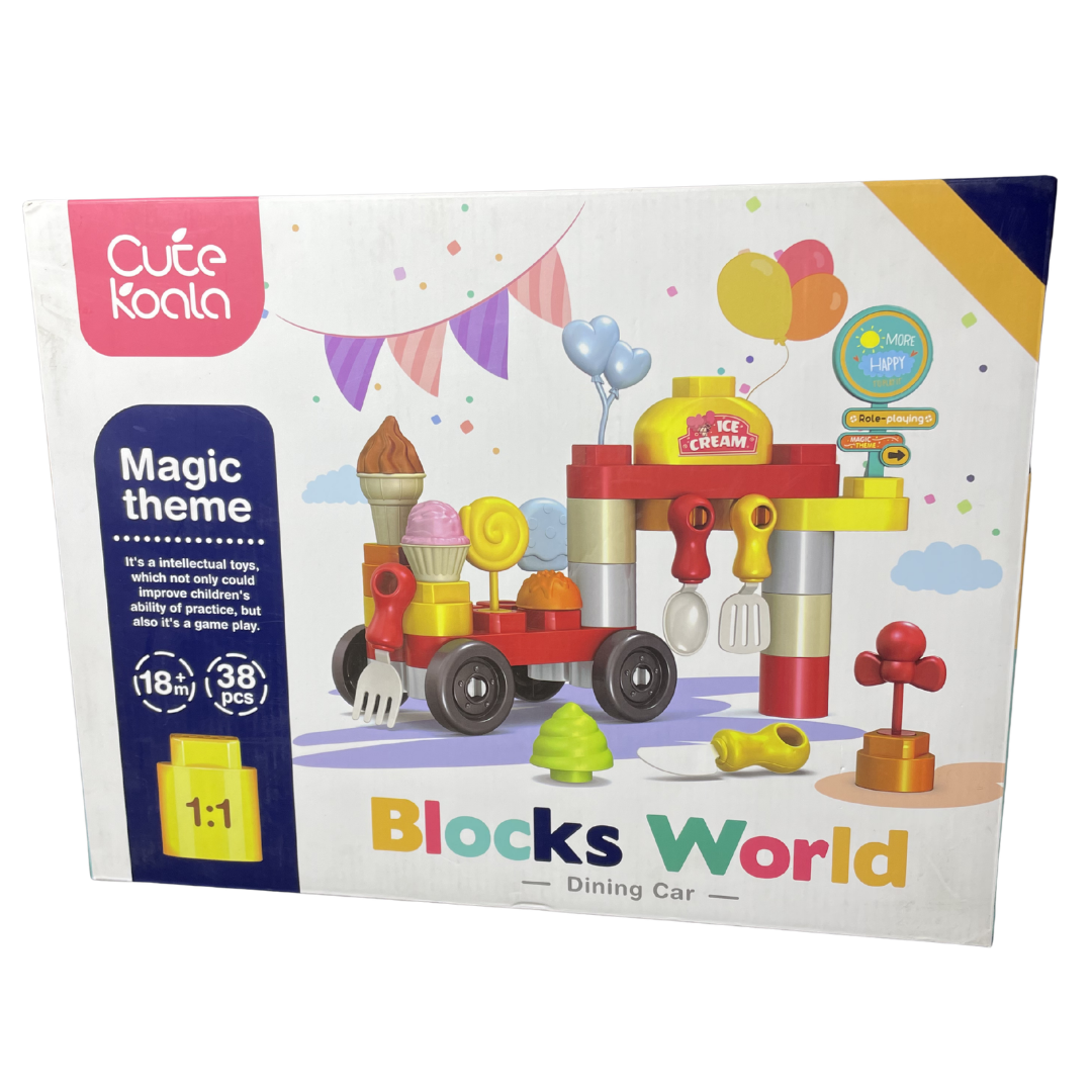 Bloques de Construcción Carrito Heladería 38 Pzas