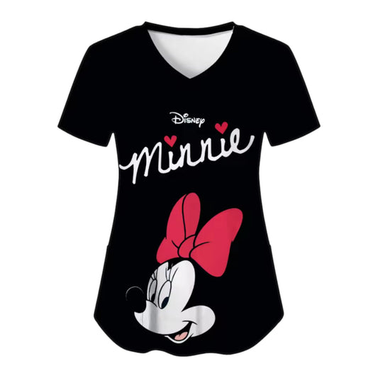 Polera de Mujer Minnie Cuello en V - Estampado Disney