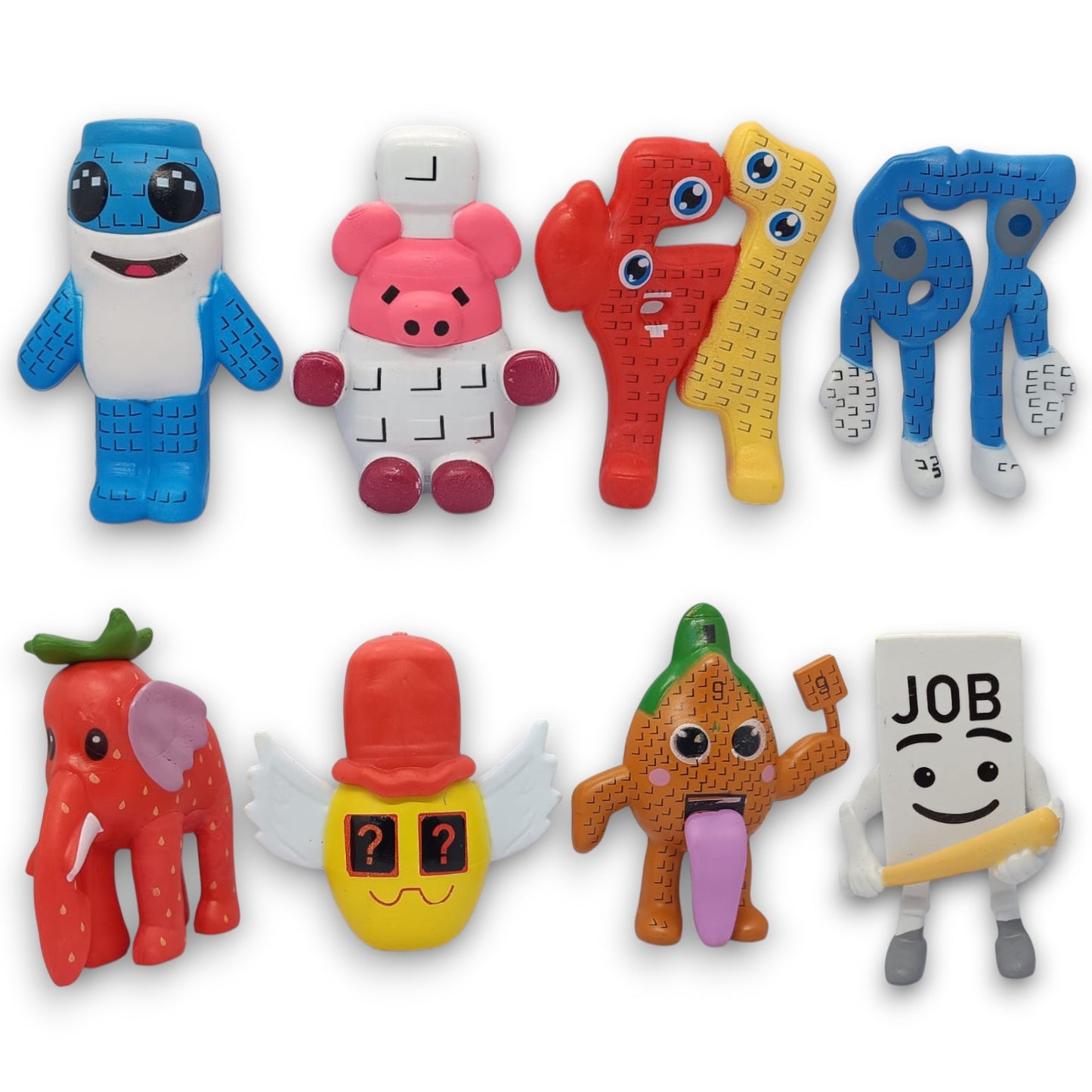 Set 8 Figuras Roba Un Brainrot Roblox | Elefante Rosa Coleccionable