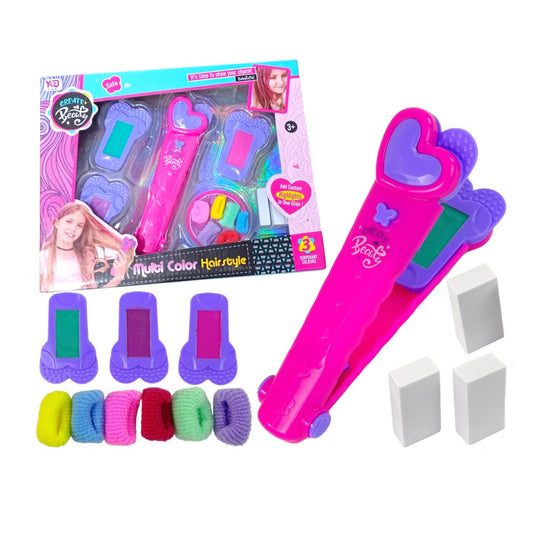 Set de Belleza para Pintar Cabello | Juguete de Niñas con Colores Temporales