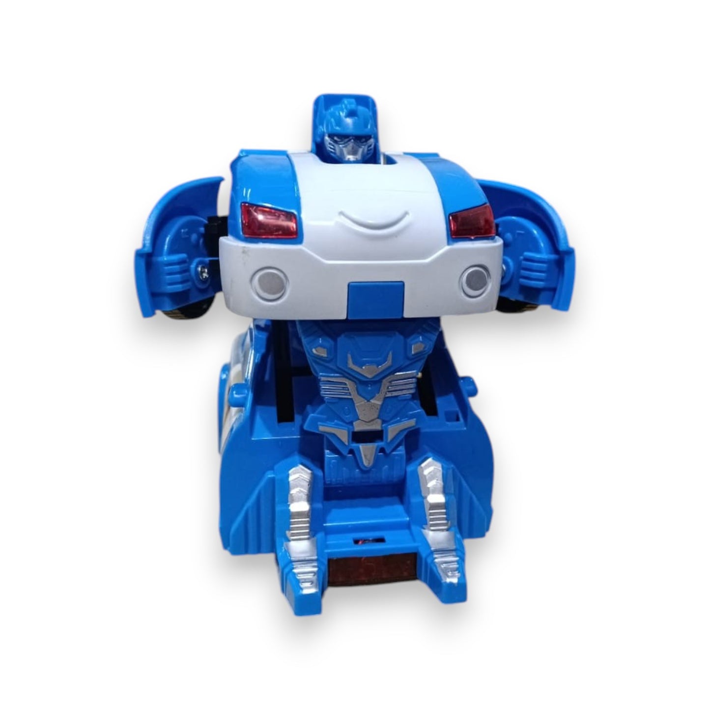 Auto Policía Convertible a Robot Azul - Juguete Transformers