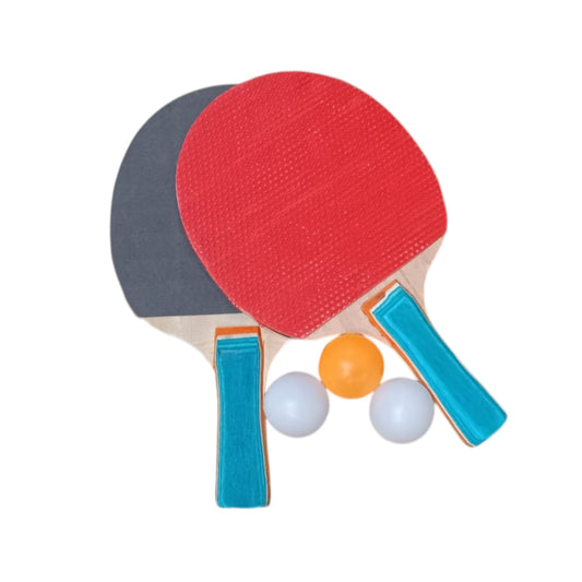 Set de Paletas de Ping Pong con 3 Pelotas y Estuche | Juego Recreativo Completo