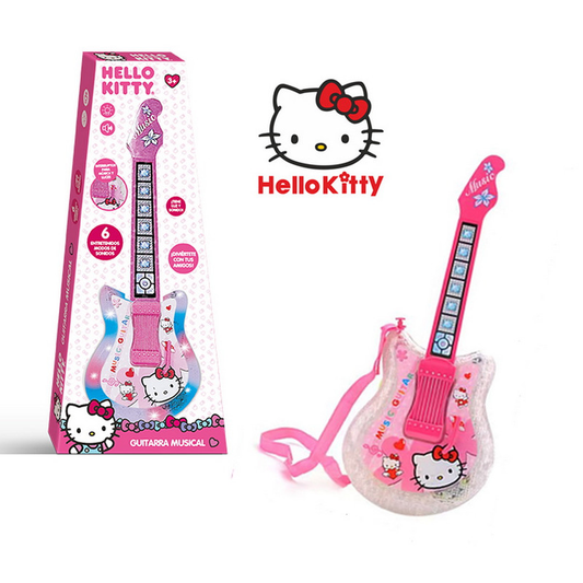 Guitarra Hello Kitty con Luces y Sonidos – Juguete Musical Niñas