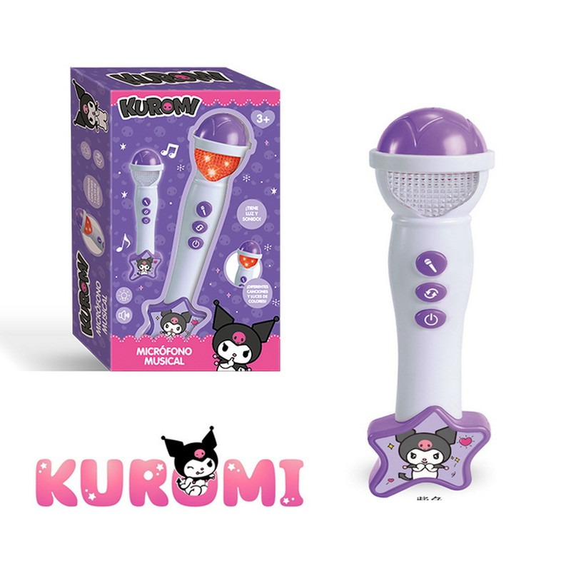Micrófono Kuromi con Luces y Música – Juguete Musical Niñas