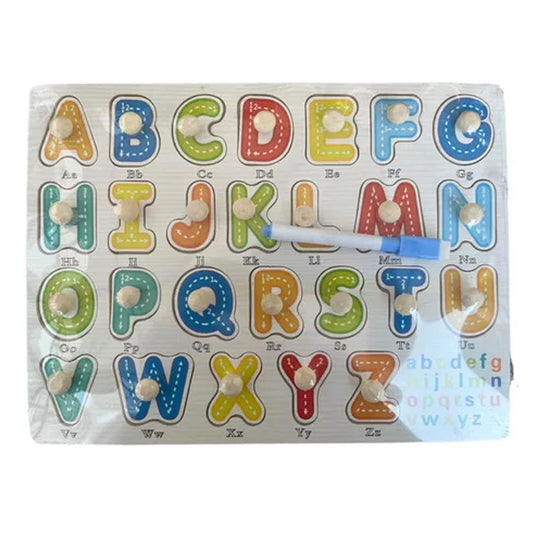 Abecedario De Madera Didactico Niños