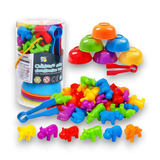 Juguete Montessori de Clasificación de Colores y Formas para Niños