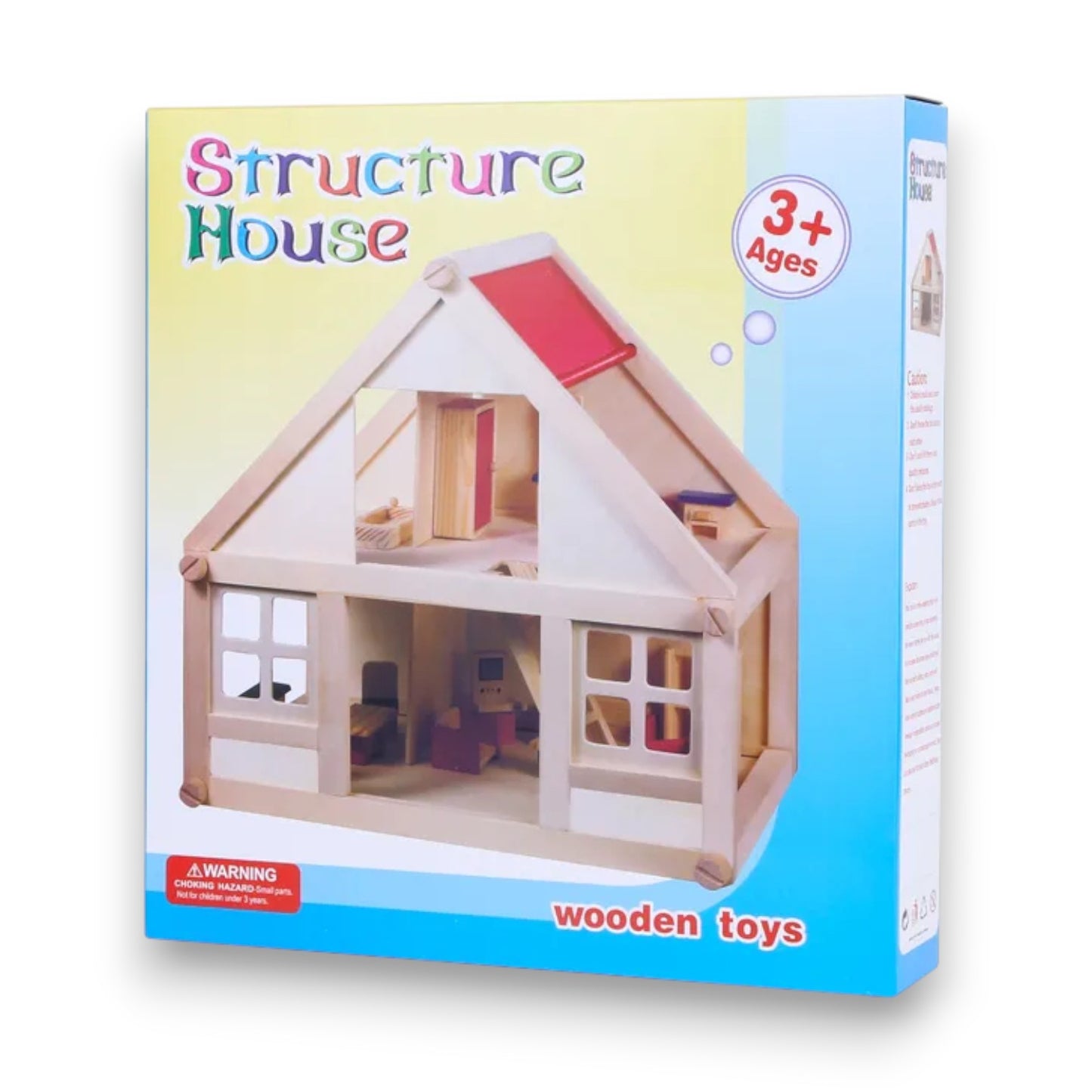 Casa Madera Muñecas con Mini Muebles