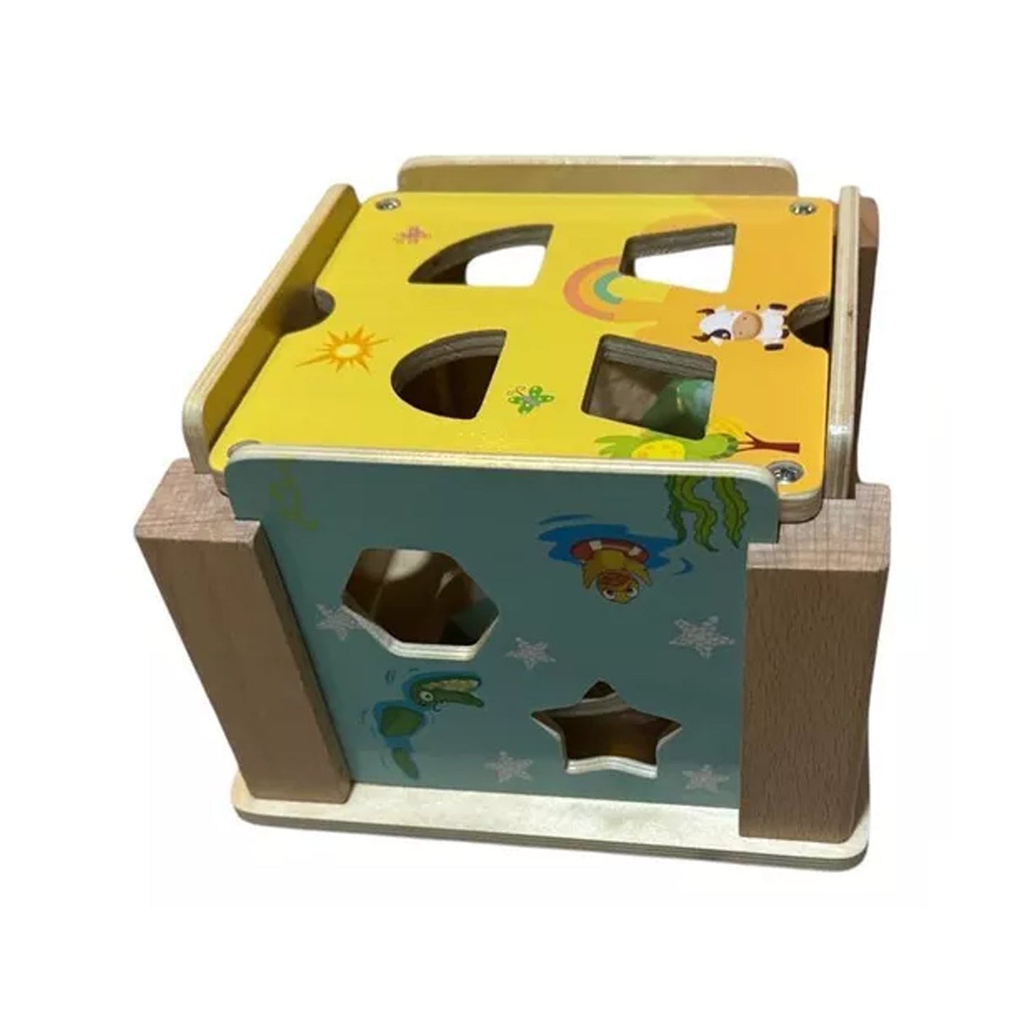 Cubo De Encaje De Madera