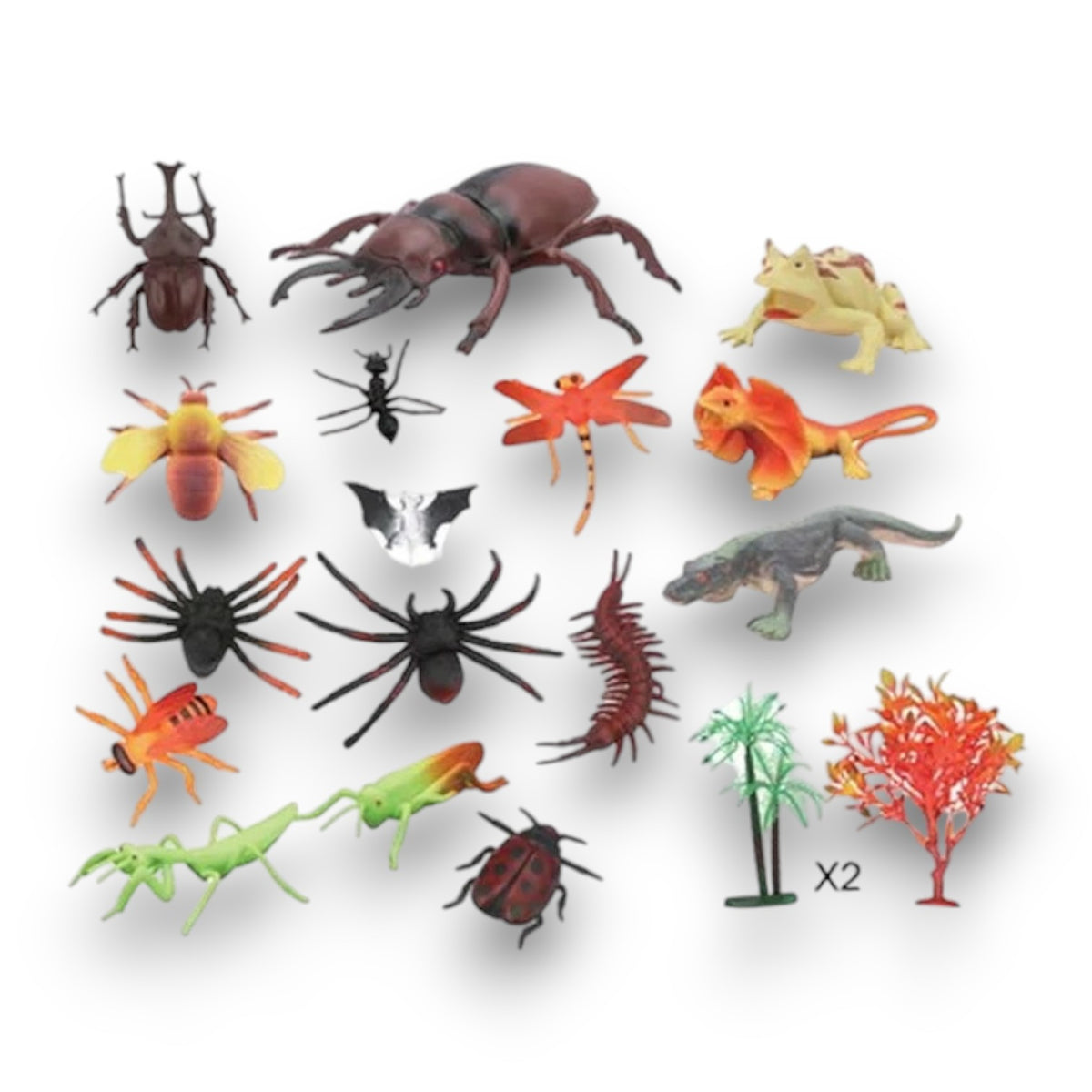 Huevo Gigante con Insectos y Árboles Misteriosos Animal – 17 Figuras