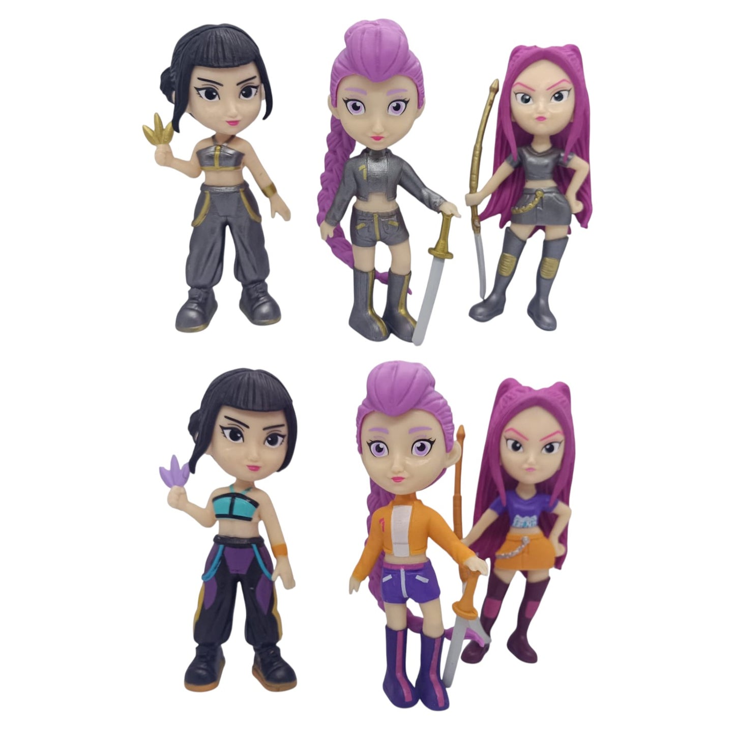 Set 6 Figuras Las Guerreras del Kpop - Huntrix