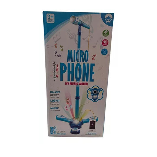 Juguete Micrófono Pedestal Karaoke Luces