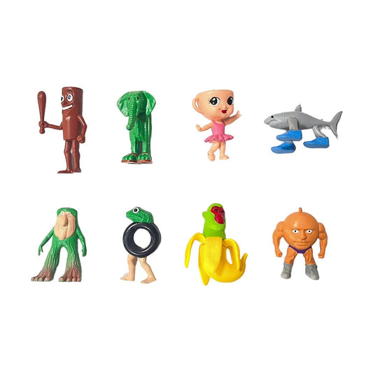 Brainrot Set 8 Figuras Colección Din Dun Ma Din Ballerina Cappucina
