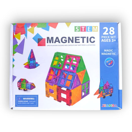 Set 28 Bloques de Construcción Magnéticos