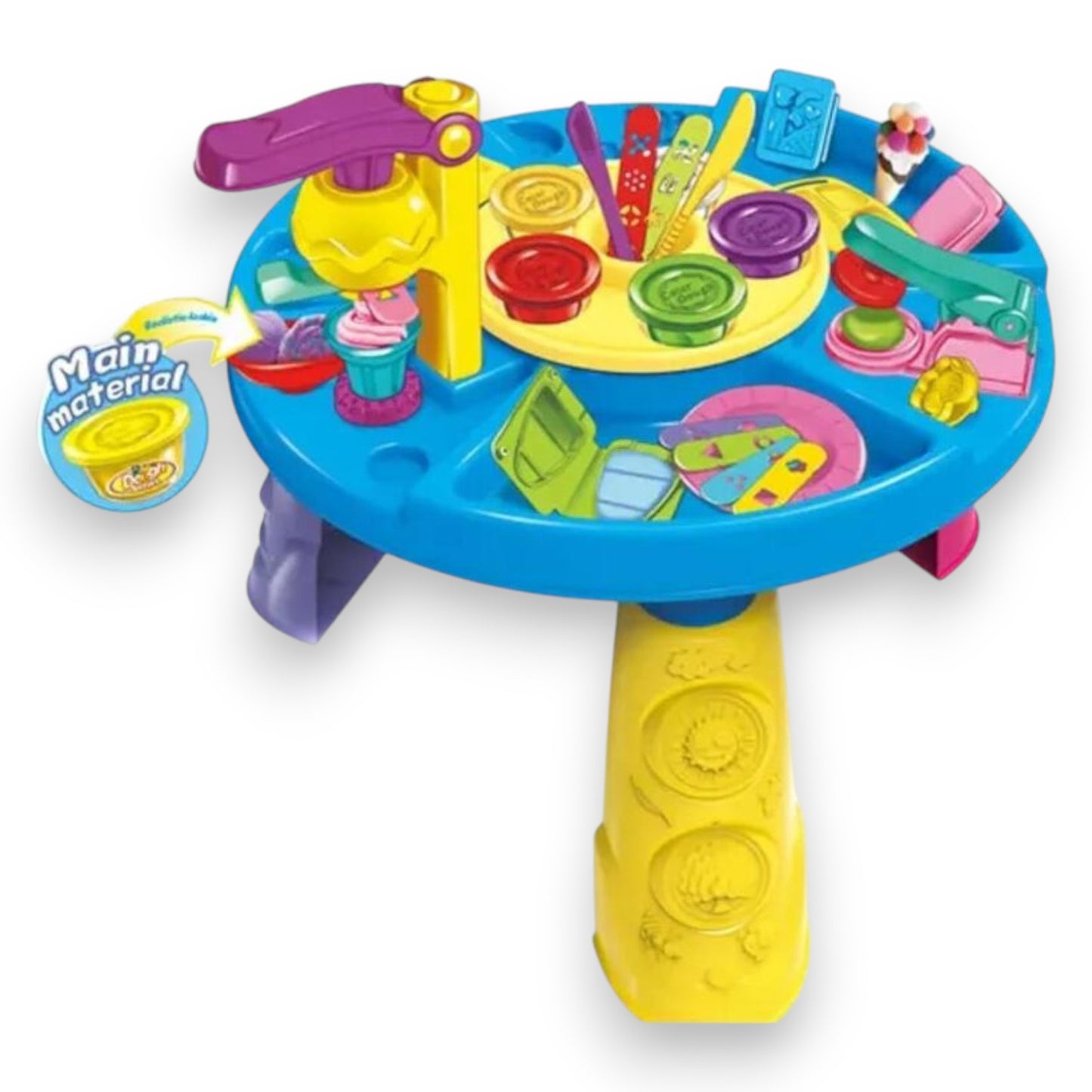 Mesa Didáctica Infantil con Plasticina y Accesorios | Juego Creativo 34 Piezas