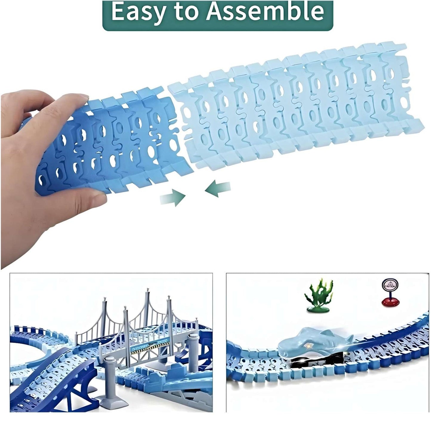 Pista de Auto Tiburón Shark Eléctrica para Niños