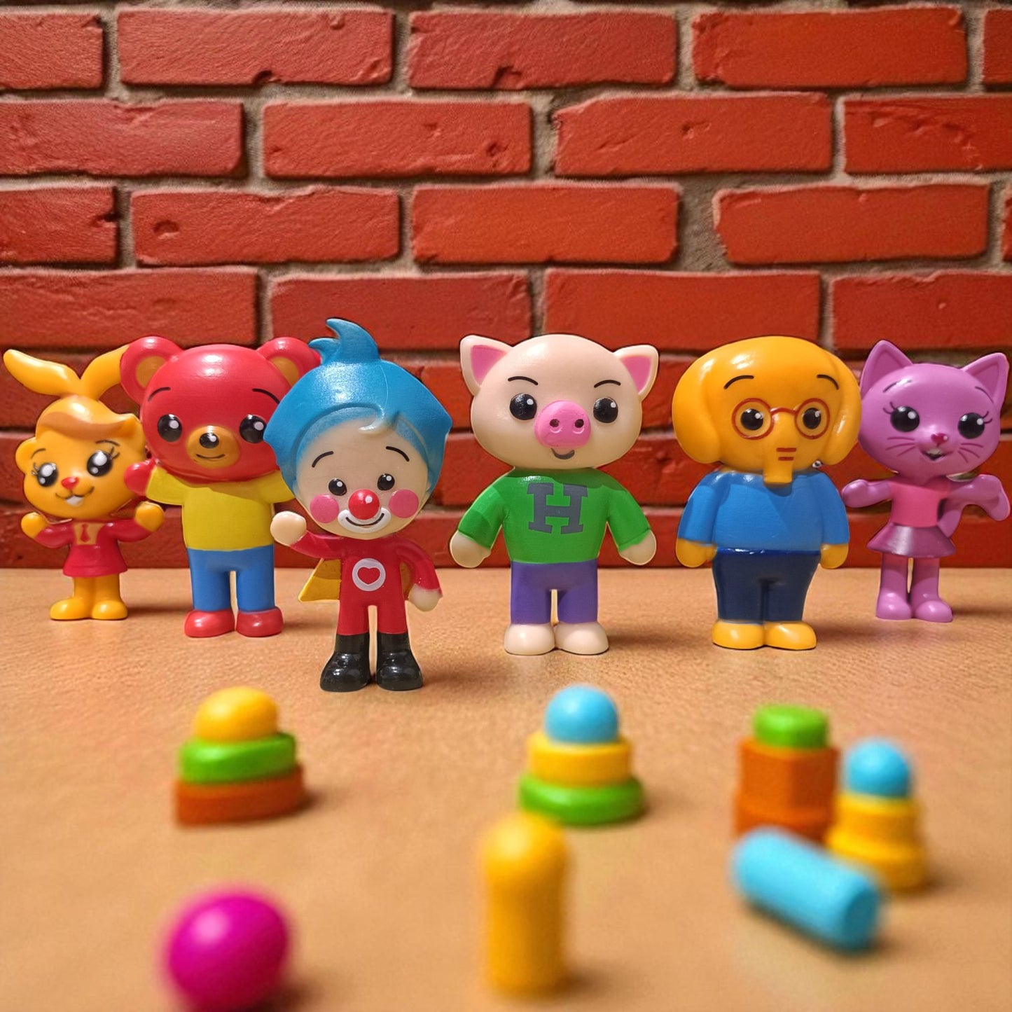 Set De Figuras Payaso Plim Plim 6 Pcs