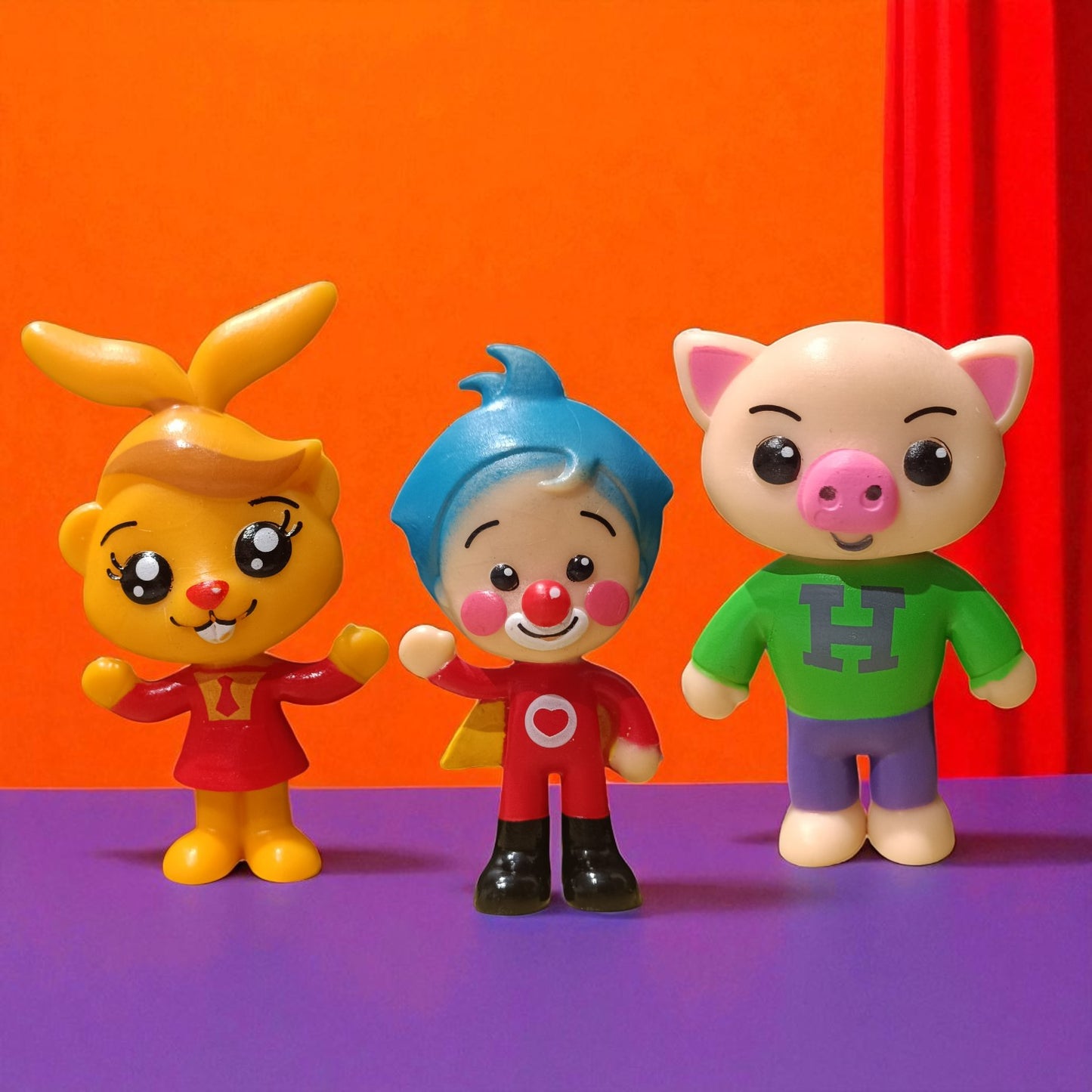 Set De Figuras Payaso Plim Plim 6 Pcs