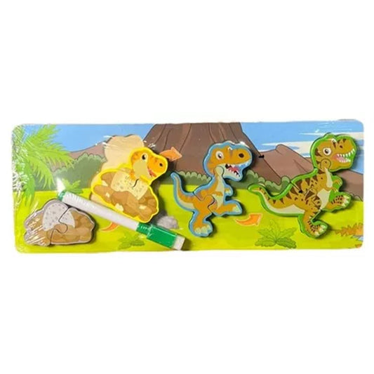 Puzzle Pizarra Interactivo Mini Dinosaurios