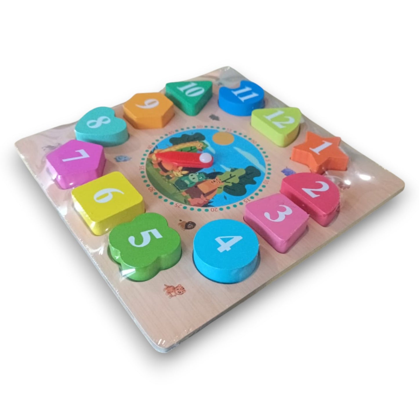 Reloj Rompecabezas de Madera 12 Piezas