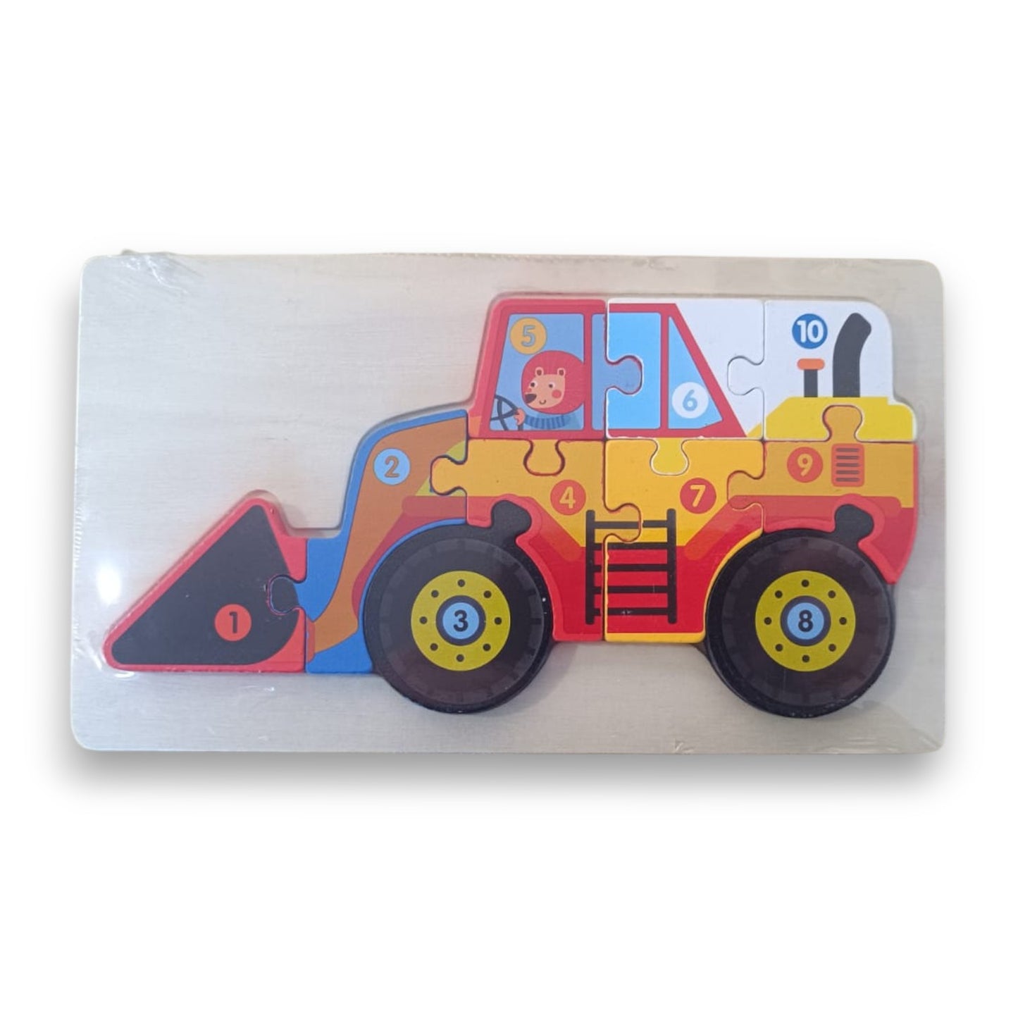 Rompecabezas de Madera Vehículo Didáctico