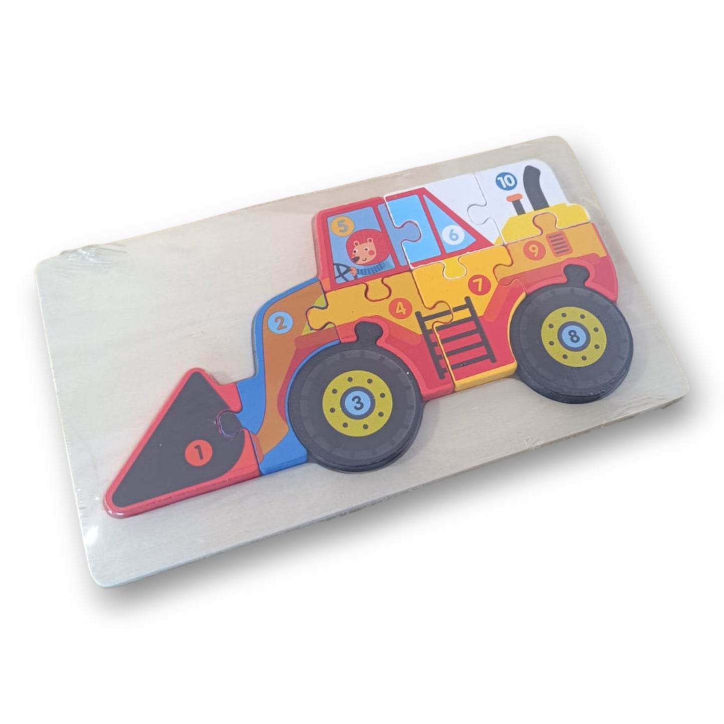 Rompecabezas de Madera Vehículo Didáctico