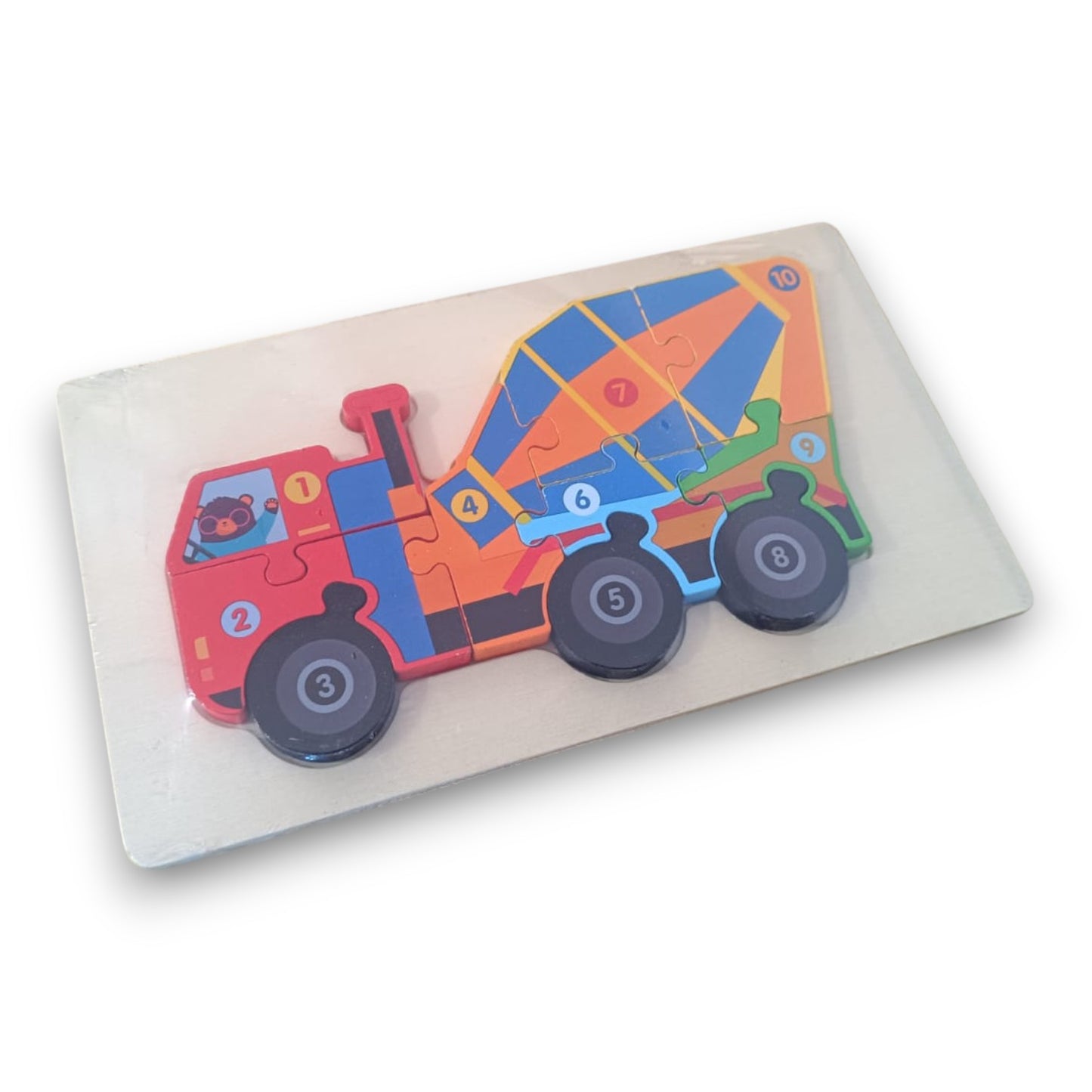Rompecabezas de Madera Vehículo Didáctico