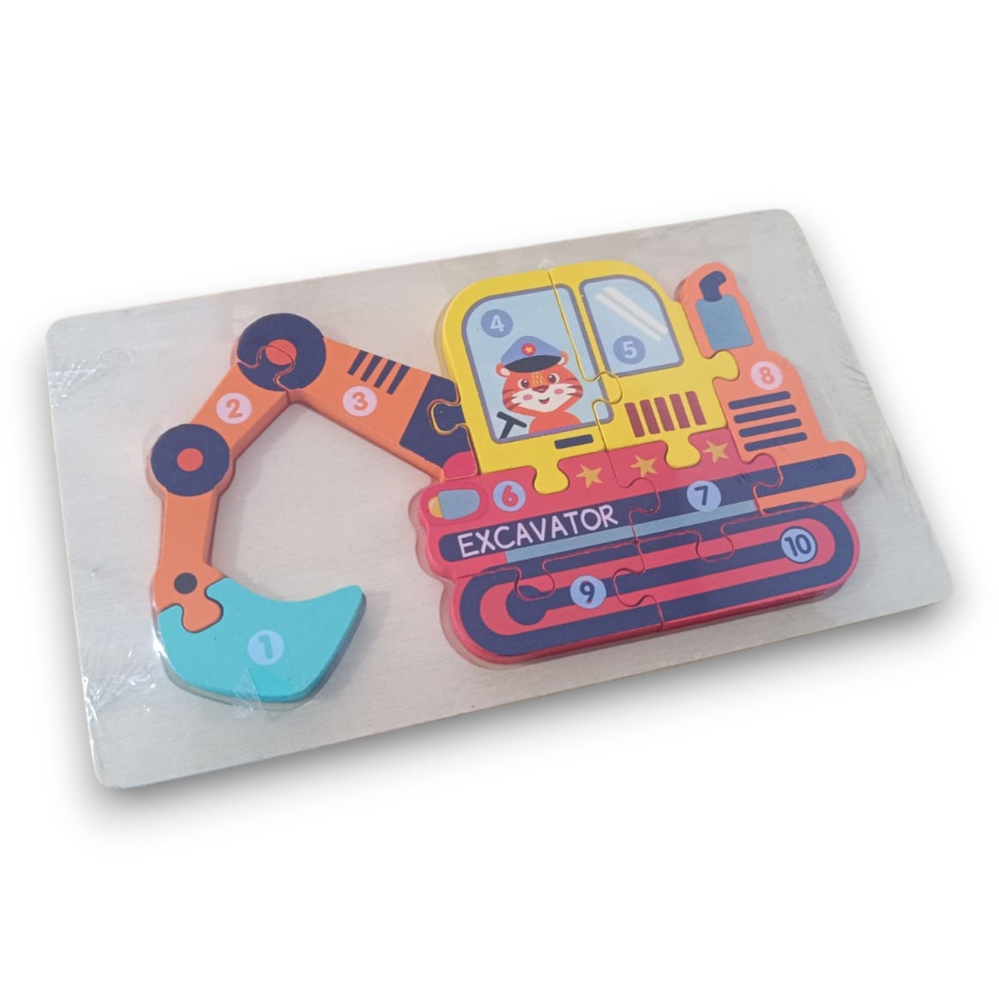 Rompecabezas de Madera Vehículo Didáctico