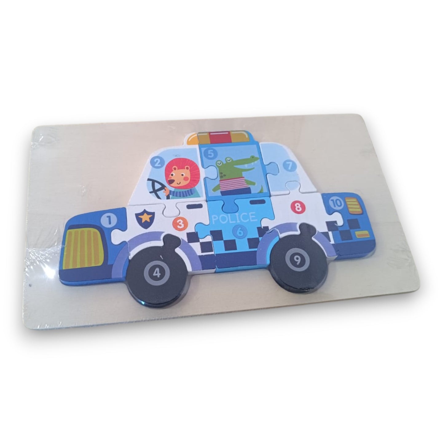 Rompecabezas de Madera Vehículo Didáctico