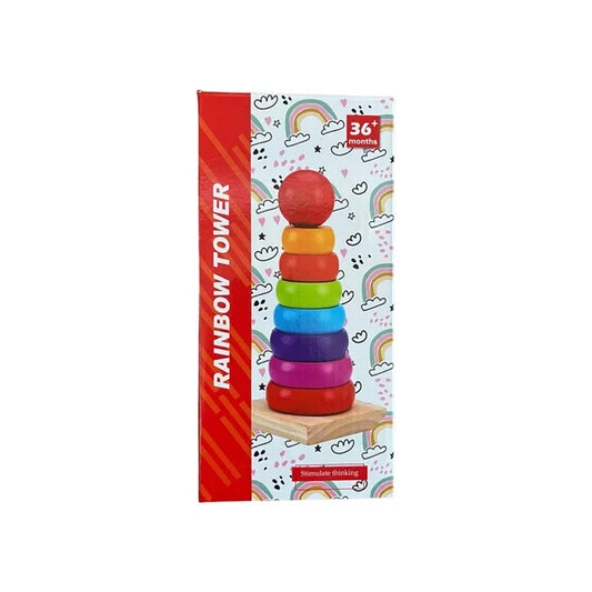 Torre De Encaje Argollas Madera