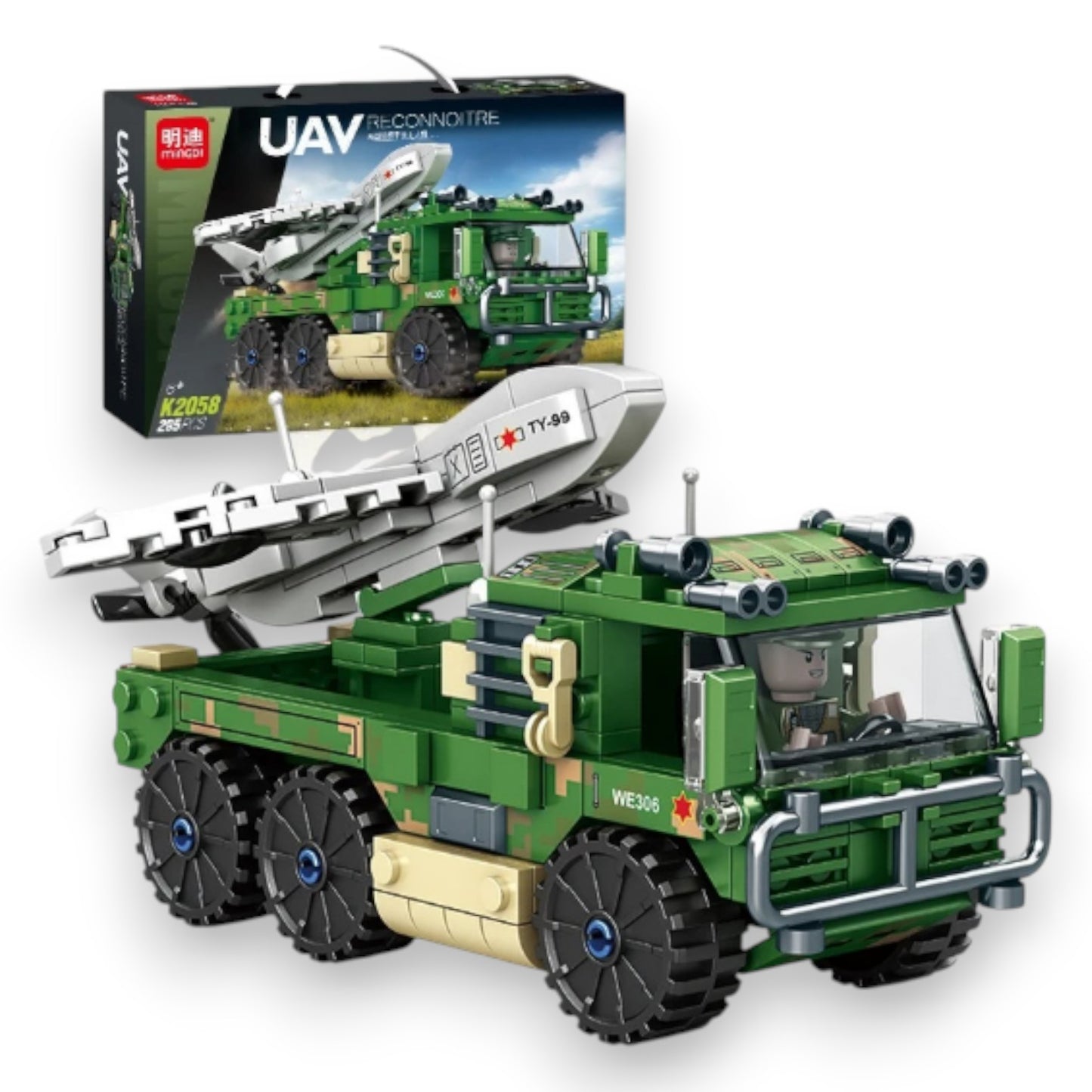 Set de Construcción Equipo Militar UAV de Reconocimiento