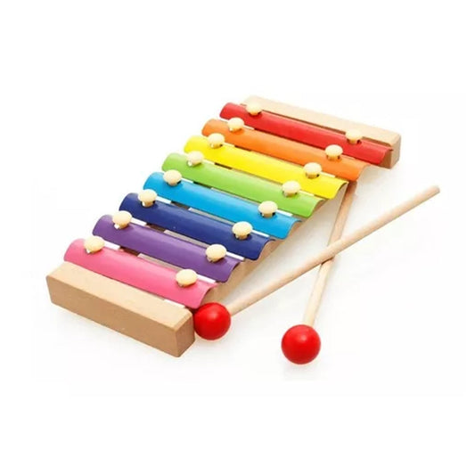 Xilófono De Madera 8 Notas Musical Didáctico