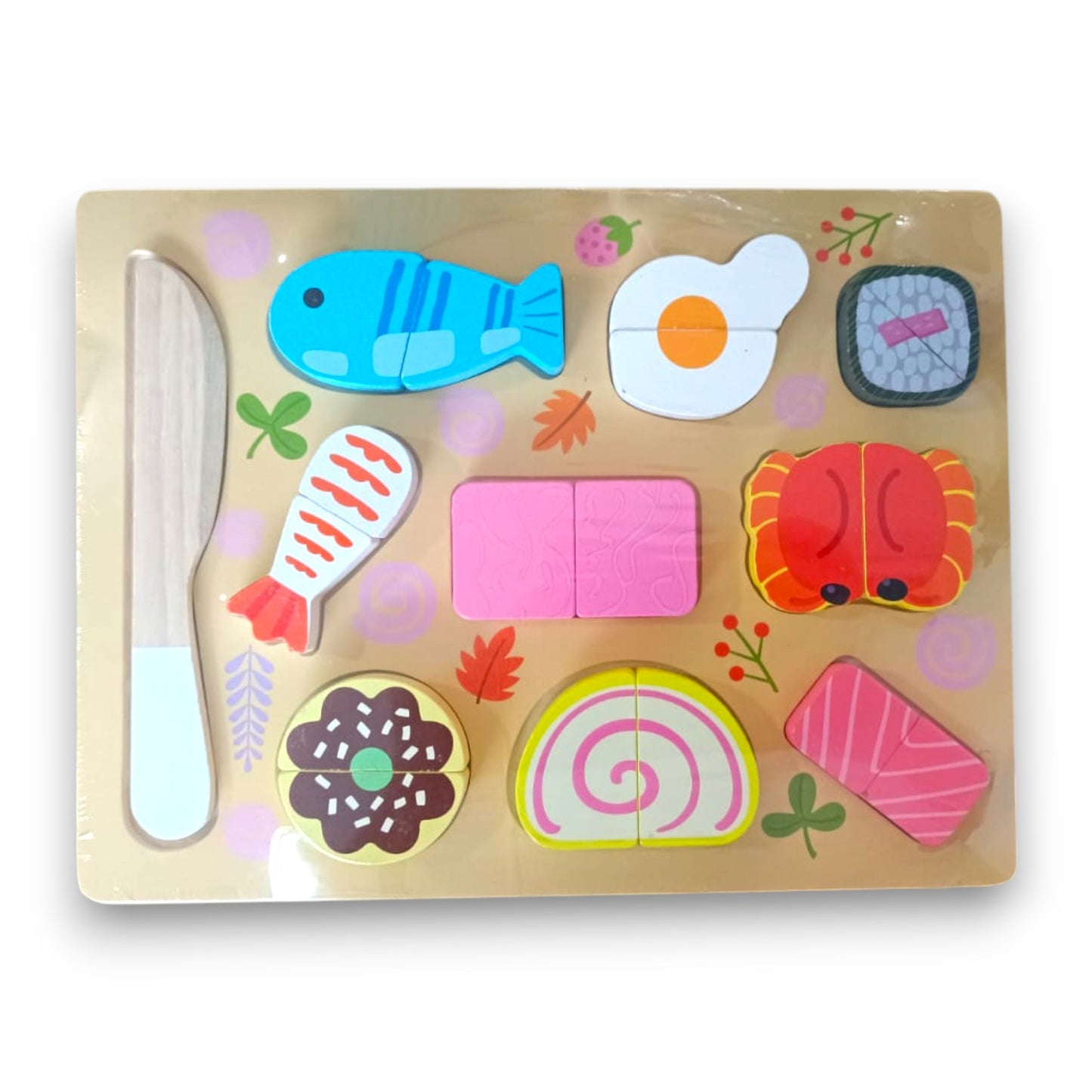 Rompecabezas de Madera Sushi 19 Piezas Educativo