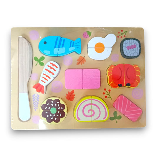 Rompecabezas de Madera Sushi 19 Piezas Educativo
